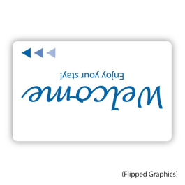 Closeout Keycards, Welcome, 500/CS (Flipped Graphics)