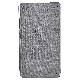 Luggage Cart Base, Gray Carpet, Steel/Chrome Trim