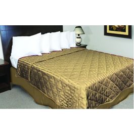 Closeout Duvet Cover, Gold 1cm Poly Stripe, Full