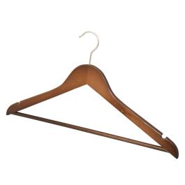 Hanger, Mens, Open Hook, (C), Mahogany, 100/CS
