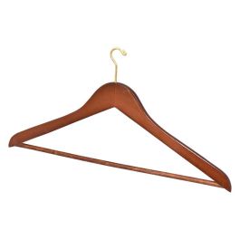 Hanger, Mens, Small Hook, (D), Mahogany, 100/CS
