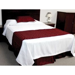 Top Sheet, White Ripple Lines, Queen 96x120