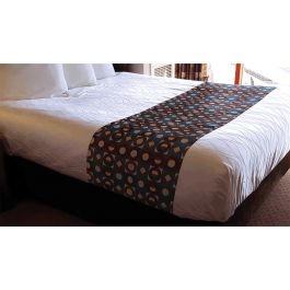 Sunrise Teal Bed Scarf, King