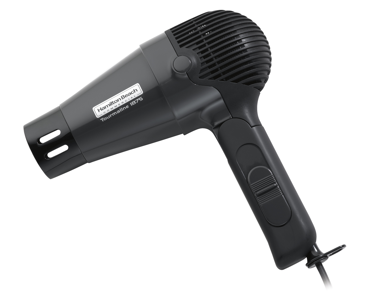 Hamilton Beach Hair Dryer, Folding Handheld w/ Retractable Cord, 1875W, Black