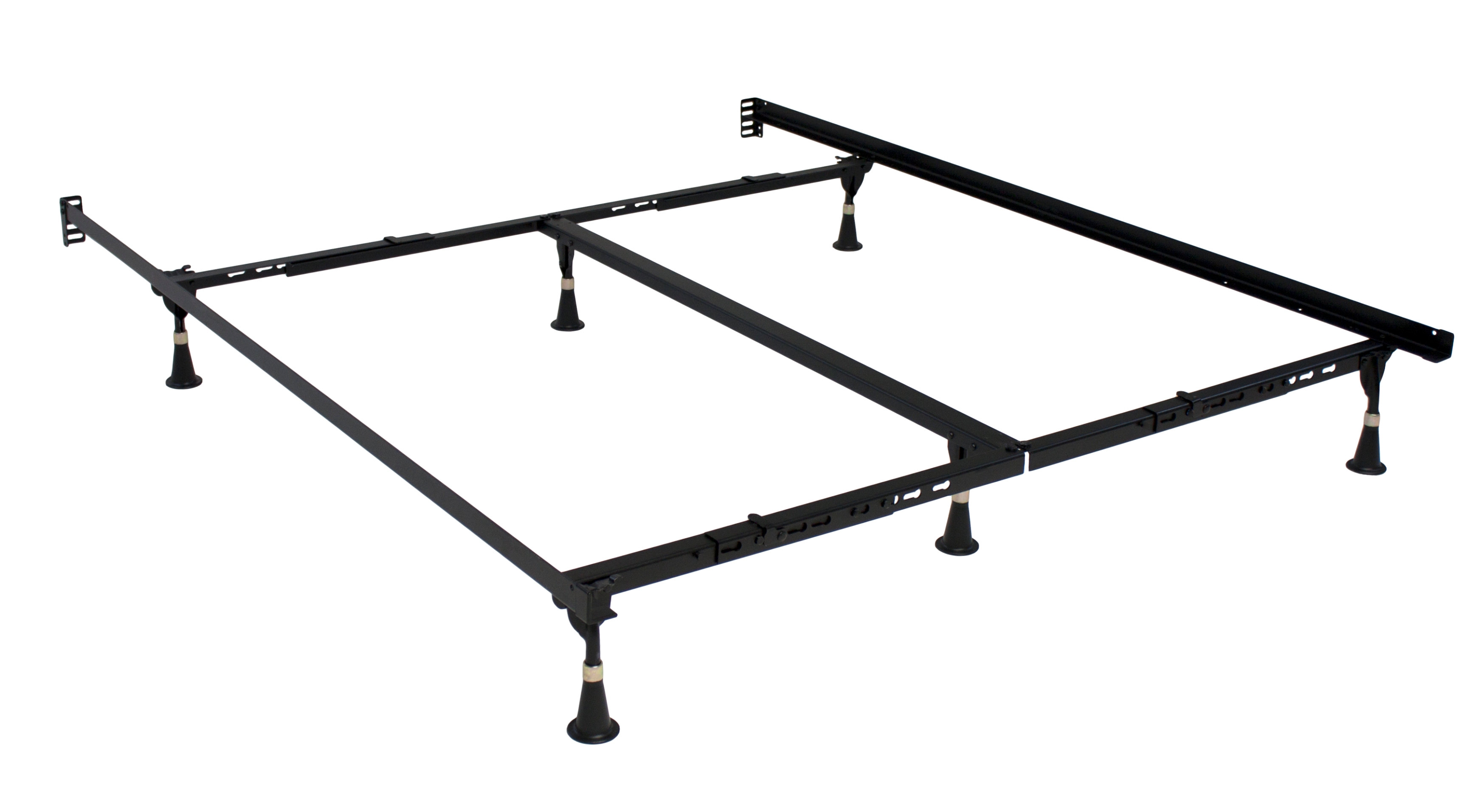 Hollywood Bed, Frame, Lev-R-Lock,  Twin-full-Queen, 6 Leg, Roller