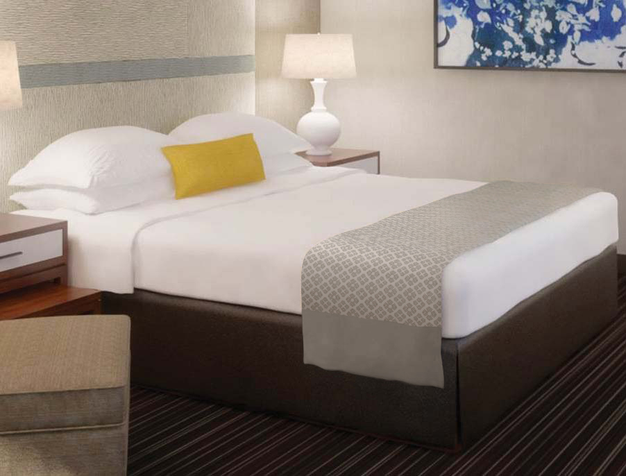 Wyndham Warm Scheme Bed Skirt, Bed Scarf & Accent Pillow