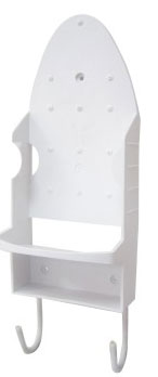 Iron Board Organizer w/ Holder, White