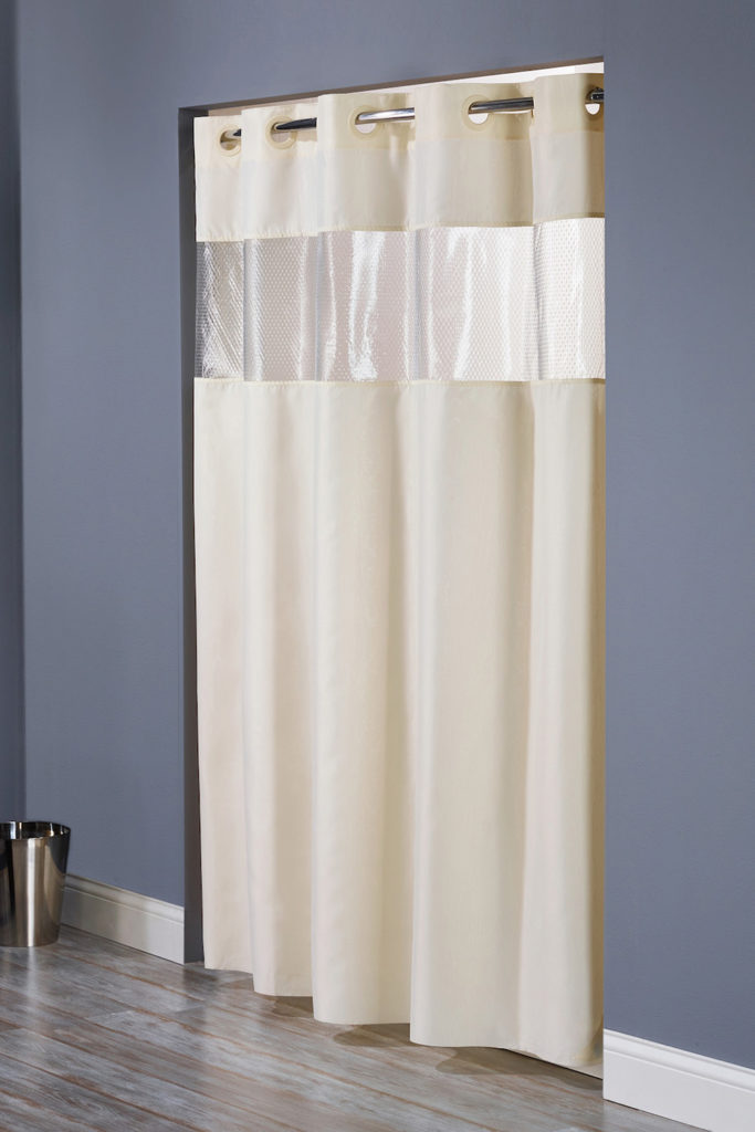 Shower Curtain, Hookless, The Major, 71x77, Beige