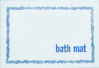 Paper Bath Mat, Printed, 500/CS