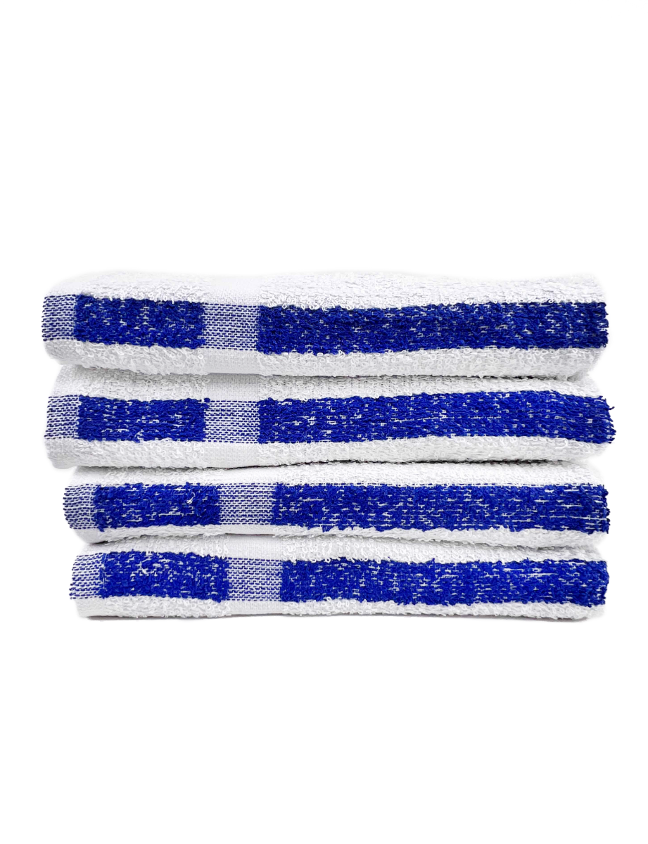 Value Pool Towel, Blue Center Stripe