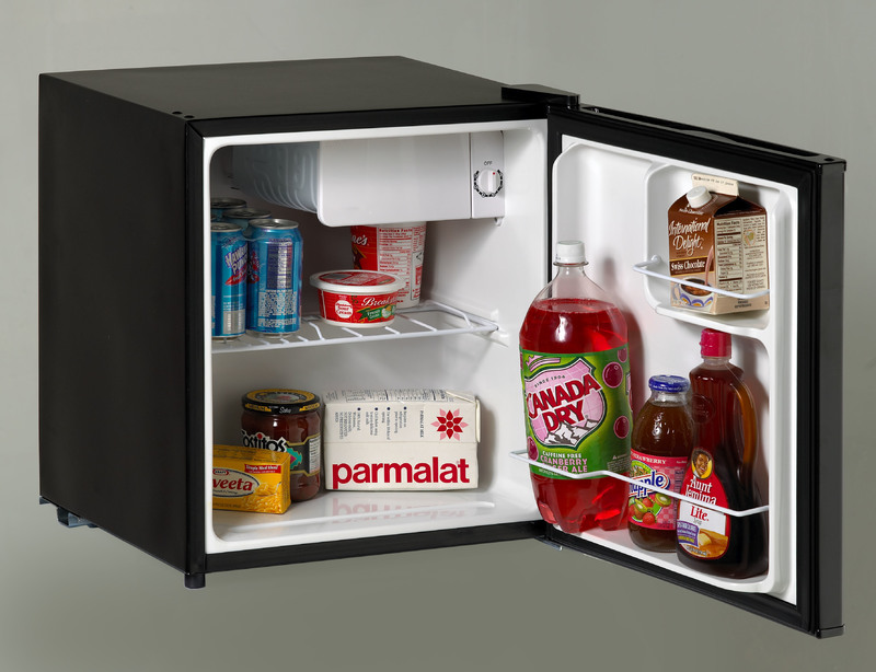 Avanti, Refrigerator, 1.7 Cu ft, Black