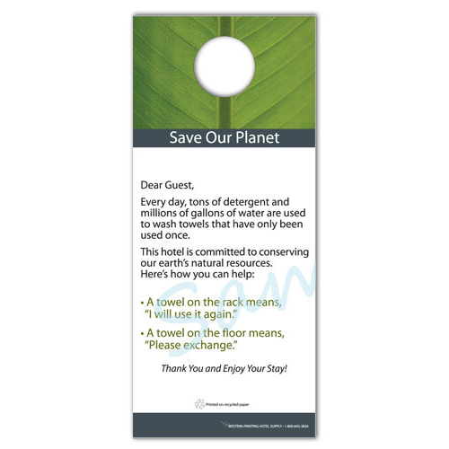 Save Our Planet Towel Hangers, 250/CS