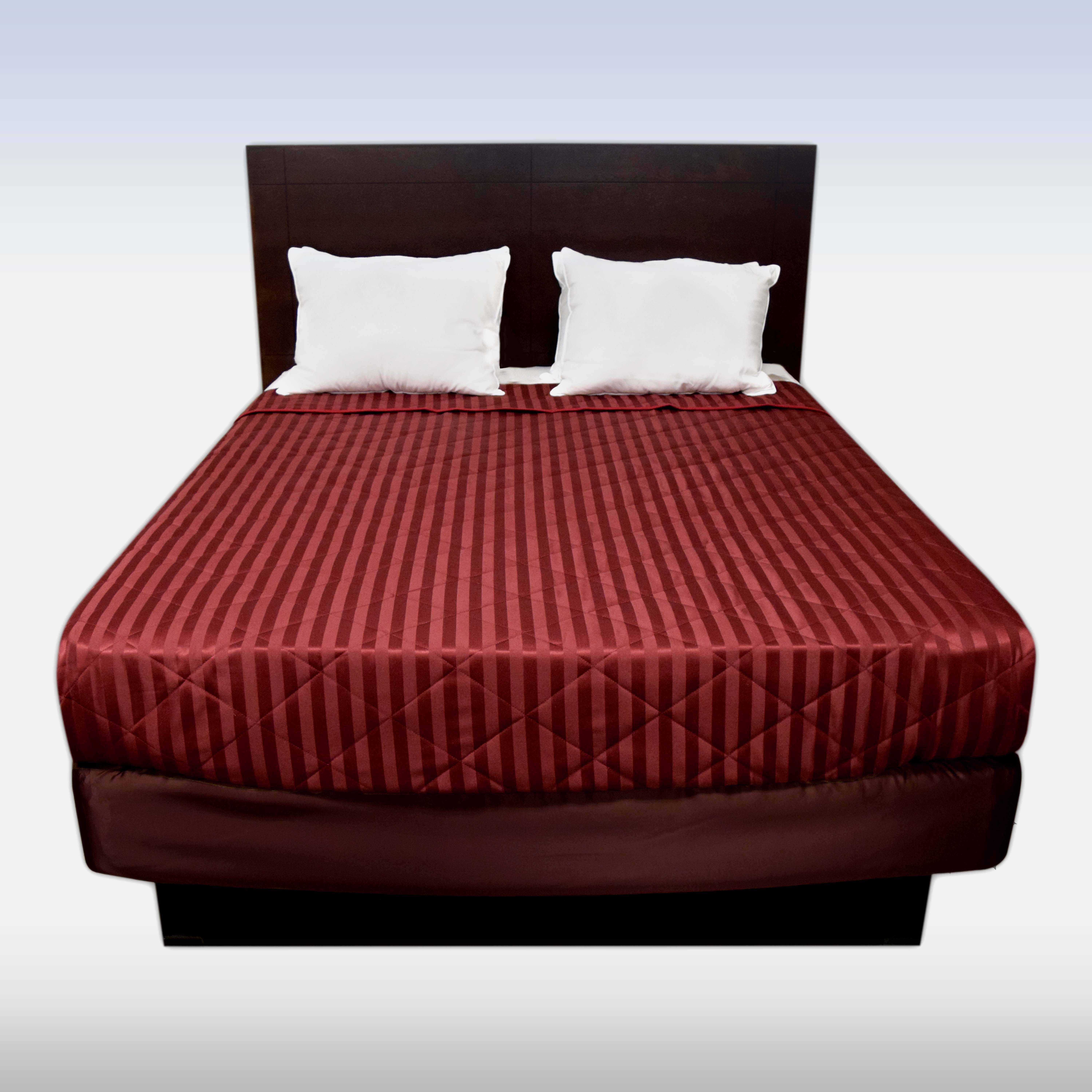 Wine Quilted Coverlets