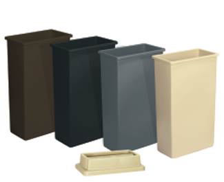 Continental 7323 Receptacle, Hinged Top 23 Gal