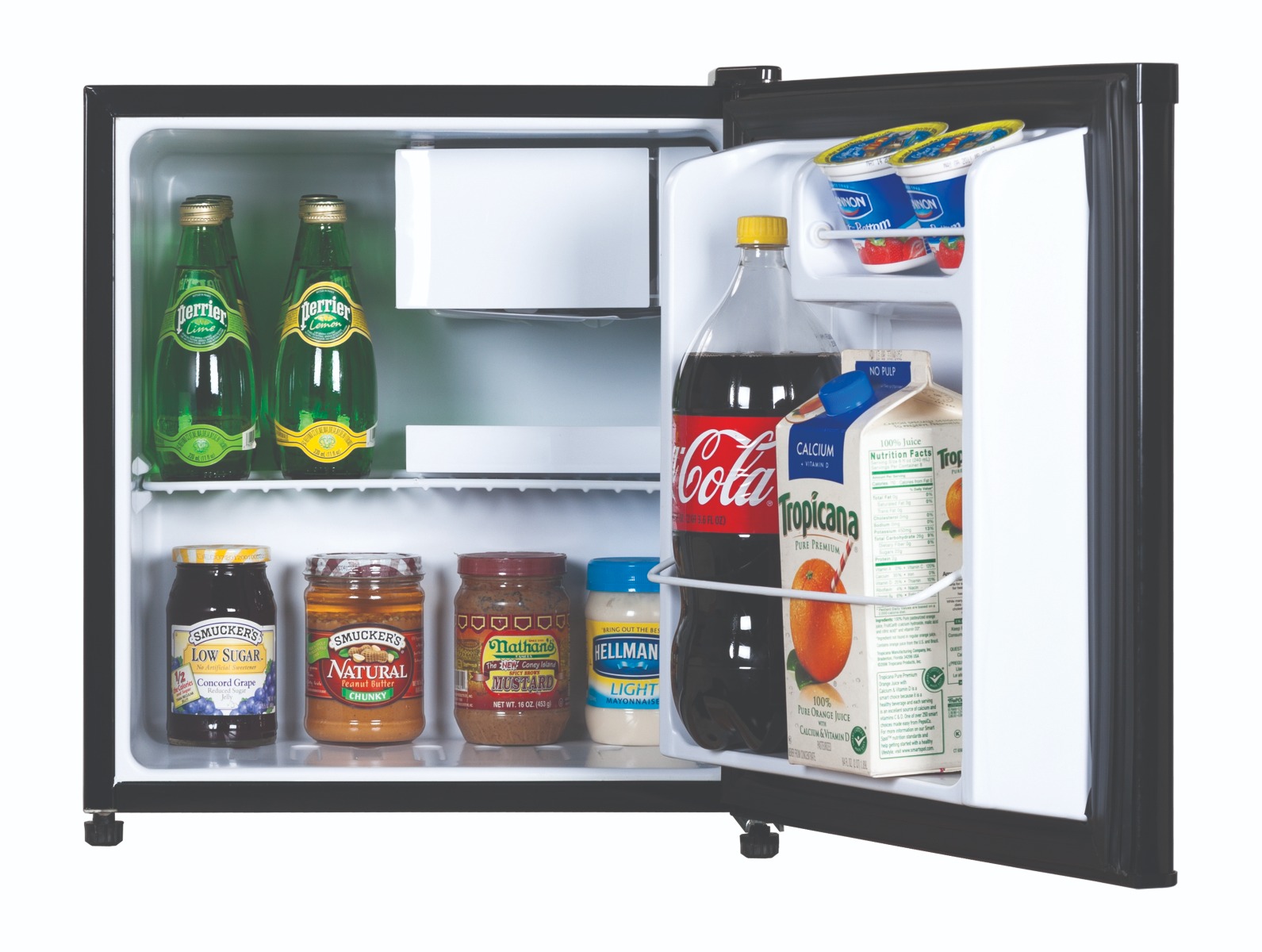 Vertex Refrigerator, w/ Freezer, 1.7 Cuft, Black
